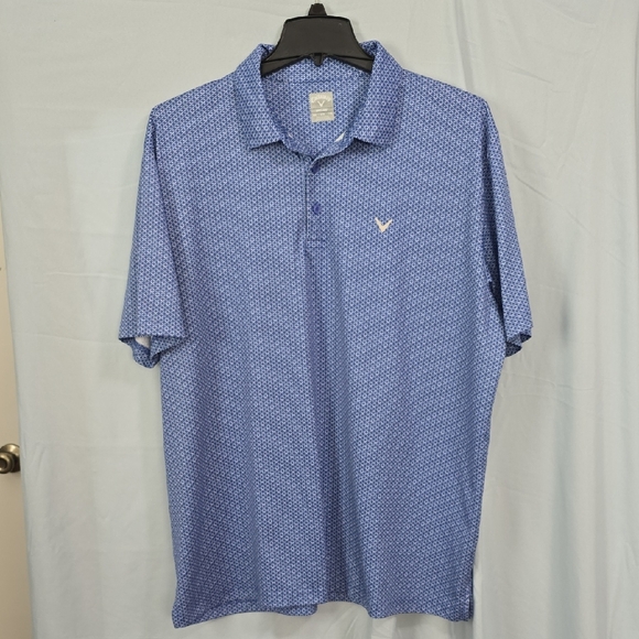Callaway Other - Callaway Opti-Dri Men's XXL Blue Polo Shirt Geometric